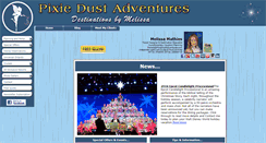 Desktop Screenshot of pixiedustadventures.com